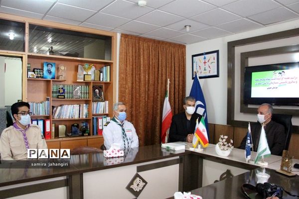 حضور مدیرکل آموزش و پرورش استان درسازمان دانش آموزی در سالروز تاسیس سازمان دانش آموزی