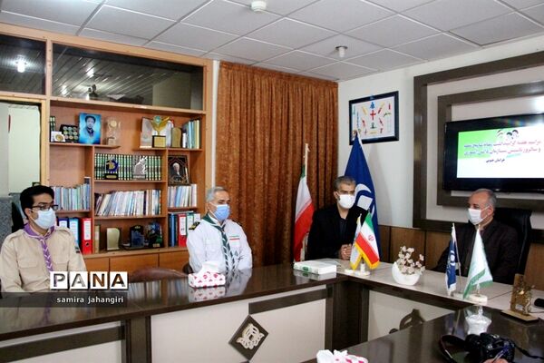 حضور مدیرکل آموزش و پرورش استان درسازمان دانش آموزی در سالروز تاسیس سازمان دانش آموزی