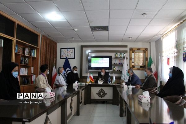 حضور مدیرکل آموزش و پرورش استان درسازمان دانش آموزی در سالروز تاسیس سازمان دانش آموزی