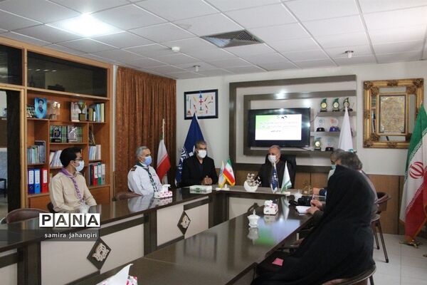 حضور مدیرکل آموزش و پرورش استان درسازمان دانش آموزی در سالروز تاسیس سازمان دانش آموزی