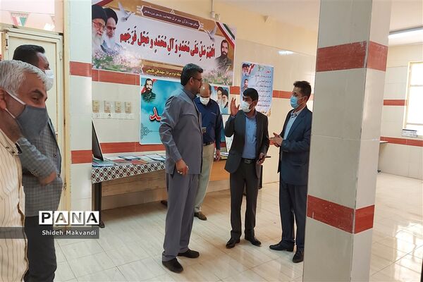 بازدید مدیر آموزش و پرورش حمیدیه از حوزه های امتحانات نهایی