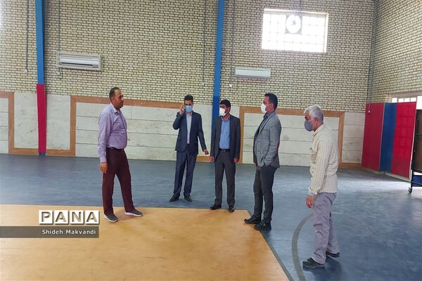 بازدید مدیر آموزش و پرورش حمیدیه از حوزه های امتحانات نهایی