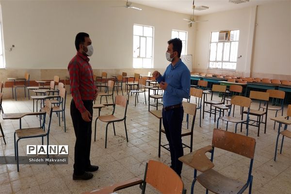 مانور پایش حوزه های برگزاری امتحانات حضوری