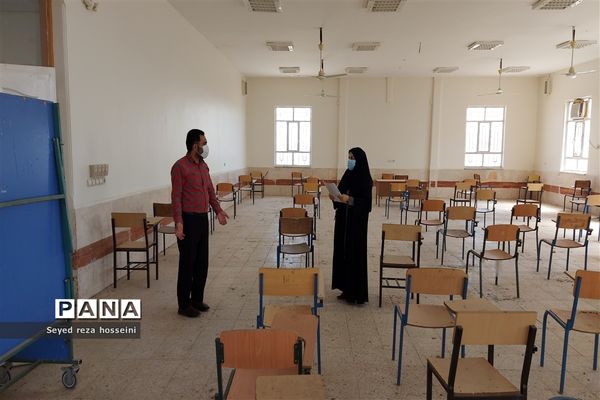 مانور پایش حوزه های برگزاری امتحانات حضوری