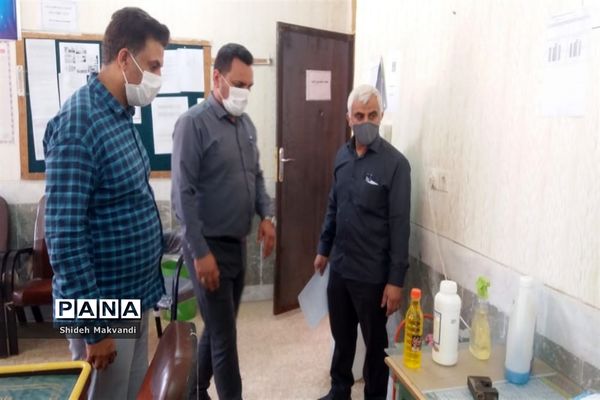 مانور پایش حوزه های برگزاری امتحانات حضوری