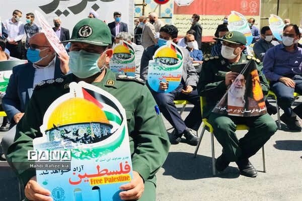تجمع مردمی حمایت از فلسطین در آذربایجان شرقی