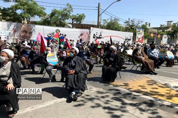 تجمع مردمی حمایت از فلسطین در آذربایجان شرقی