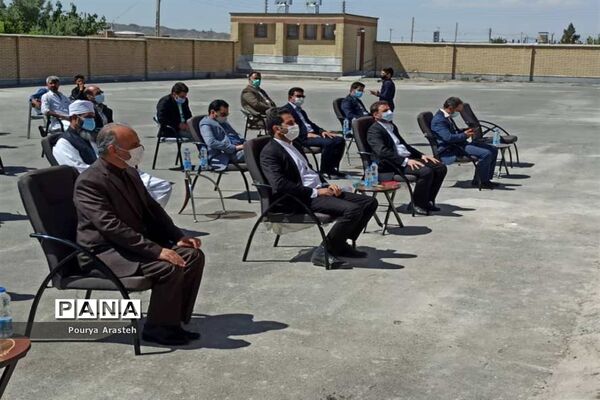 افتتاحیه آموزشگاه 6 کلاسه برکت روستای آوازشهرستان درمیان