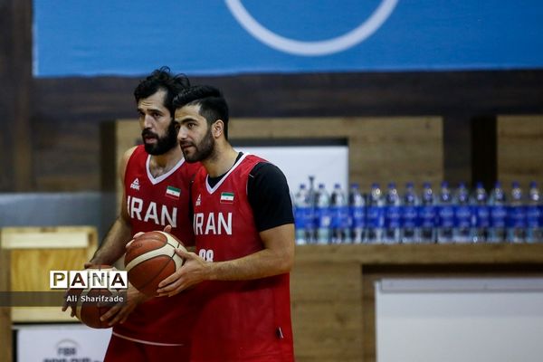 تمرین تیم ملی بسکتبال