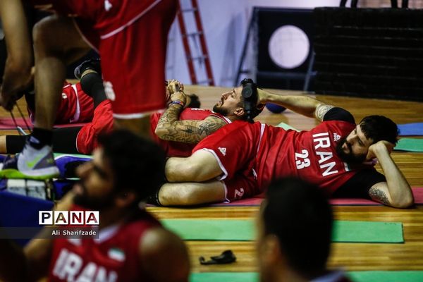 تمرین تیم ملی بسکتبال