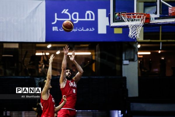 تمرین تیم ملی بسکتبال