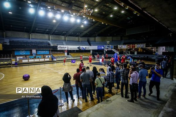 تمرین تیم ملی بسکتبال