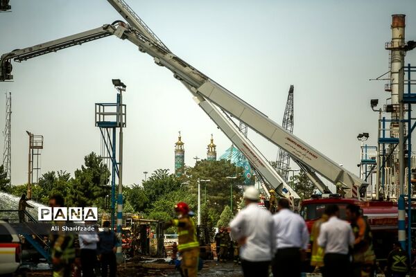 آتش‌سوزی در پالایشگاه نفت تهران