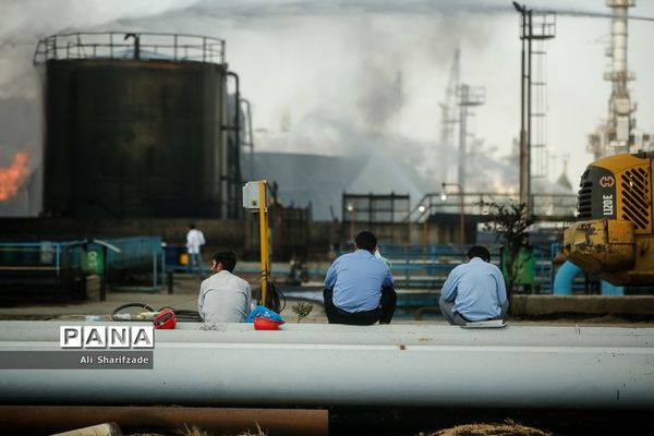 آتش‌سوزی در پالایشگاه نفت تهران