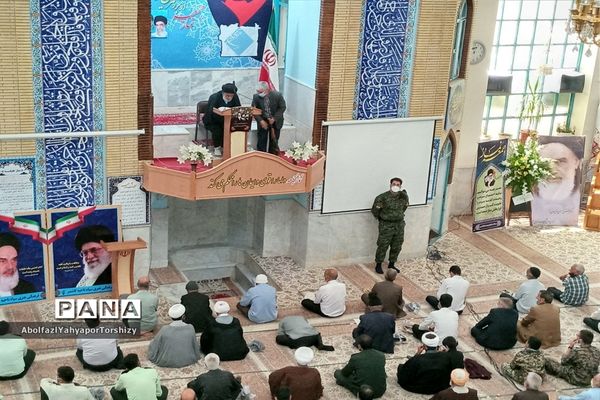 برگزاری مراسم ۱۴ خرداد در نماز جمعه  کاشمر در مصلی مسجد جامع  شهرستان