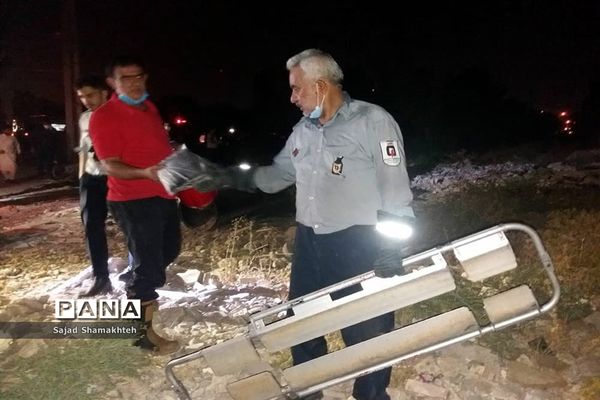 کشته شدن۲ نفر  براثر آتش سوزی و ریزش آوار در اهواز