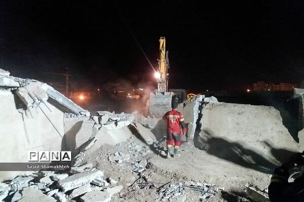 کشته شدن۲ نفر  براثر آتش سوزی و ریزش آوار در اهواز