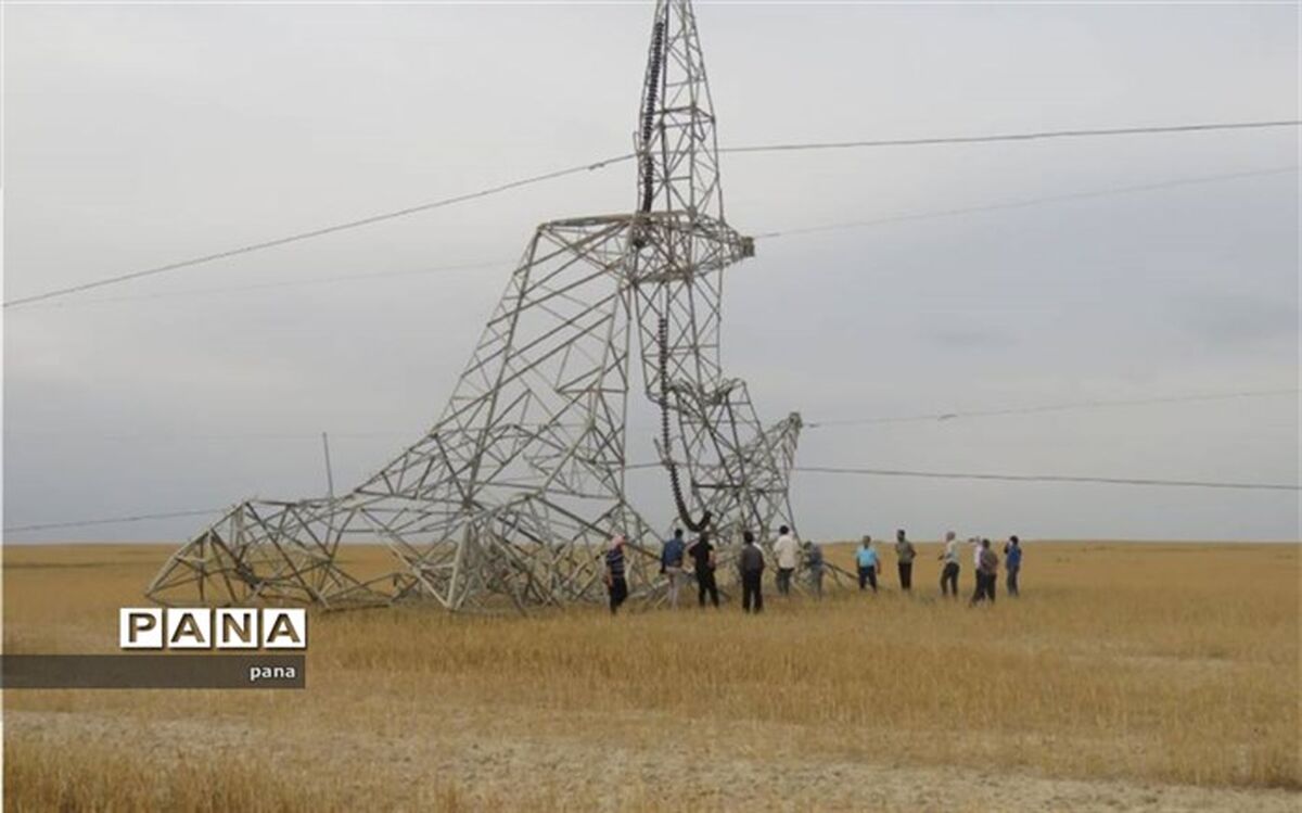 تعمیر خط انتقال برق گنبدکاووس به ترکمنستان توسط تلاشگران صنعت برق گلوگاه