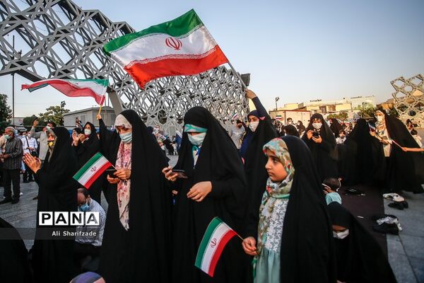جشن پیروزی ابراهیم رئیسی در انتخابات ریاست جمهوری