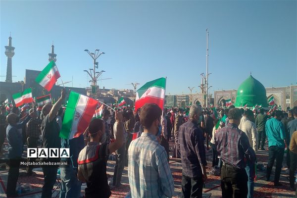 جشن ولادت امام رضا (ع) با حضور رئیس جمهور منتخب مردم در حرم مطهر رضوی