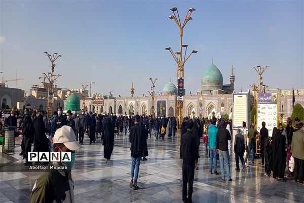 عزاداری پرشور زائرین و مجاورین مشهد مقدس در روز شهادت امام رضا(ع)