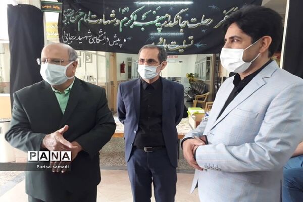 بازدید از مراکز واکسیناسیون  دانش آموزان منطقه ۱۳