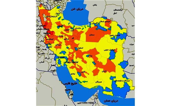 رنگ آبی کرونایی در گیلان به ٢ شهرستان رسید