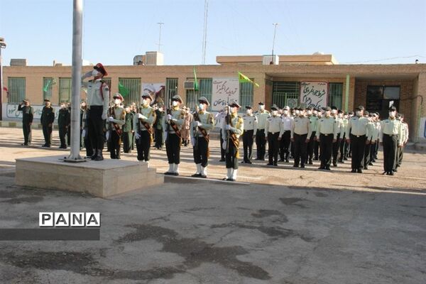 صبحگاه مشترک یگان‌های نیروهای مسلح ابرکوه