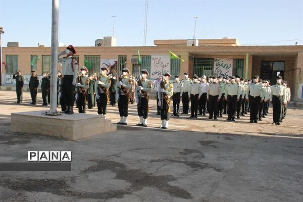 صبحگاه مشترک یگان‌های نیروهای مسلح ابرکوه