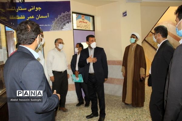 بازدید معاون پرورشی بوشهر  از آثار ارسالی اولین جشنواره مفلحون