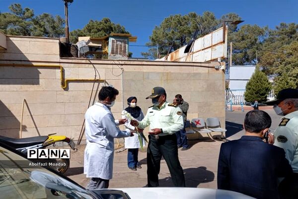 تقدیر مدافعان امنیت کاشمر از مدافعان سلامت