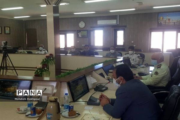 دیدار رئیس و اعضای شورای هماهنگی راه و شهرسازی خراسان جنوبی با فرماندهی  انتظامی استان