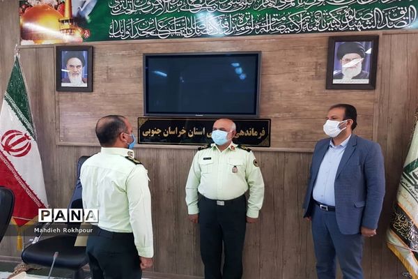 دیدار رئیس و اعضای شورای هماهنگی راه و شهرسازی خراسان جنوبی با فرماندهی  انتظامی استان