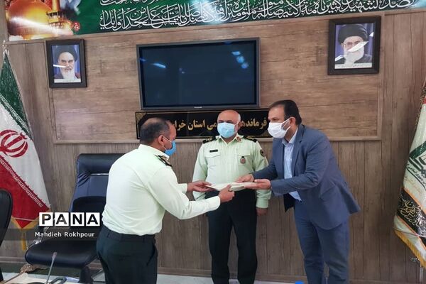 دیدار رئیس و اعضای شورای هماهنگی راه و شهرسازی خراسان جنوبی با فرماندهی  انتظامی استان