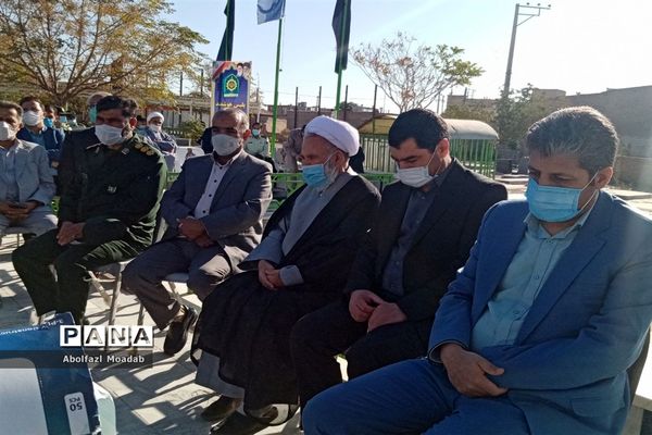 برگزاری آیین غبار روبی و عطر افشانی مزار شهدا روستای دهنو خلیل آباد