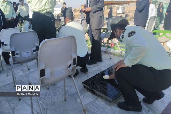 برگزاری آیین غبار روبی و عطر افشانی مزار شهدا روستای دهنو خلیل آباد
