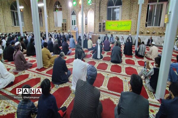 برگزاری جشن میلاد پیامبر اکرم در مسجدجامع اهل سنت درمیان