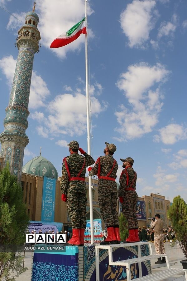 آیین «عهد سربازی» در مسجد مقدس جمکران