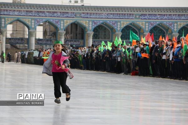 آیین «عهد سربازی» در مسجد مقدس جمکران