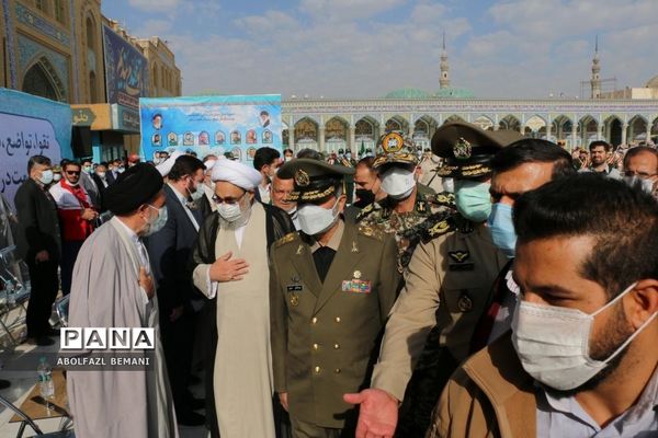 آیین «عهد سربازی» در مسجد مقدس جمکران