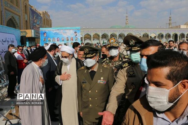 آیین «عهد سربازی» در مسجد مقدس جمکران