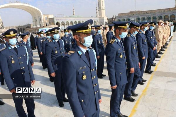 آیین «عهد سربازی» در مسجد مقدس جمکران
