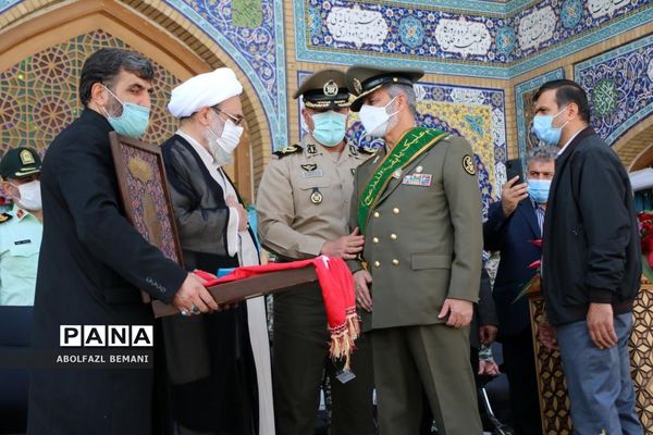 آیین «عهد سربازی» در مسجد مقدس جمکران