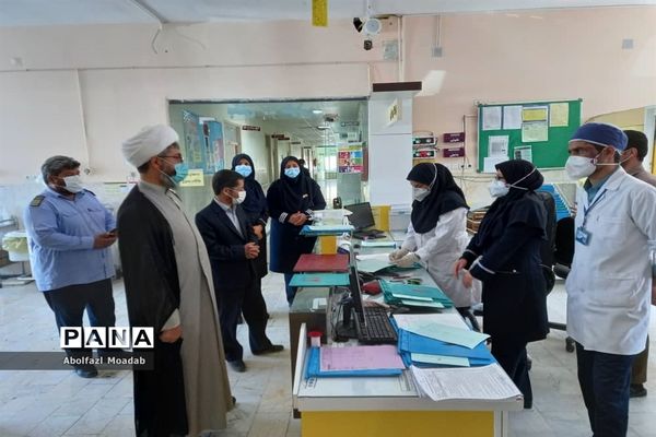 بازدید وتقدیر امام جمعه کاشمر از زحمات کادر درمان