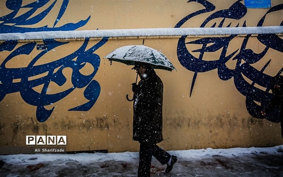 تهران برفی می‌شود