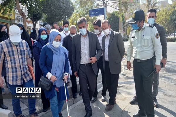 افتتاح پیاده راه ویژه نابینایان منطقه ۱۵