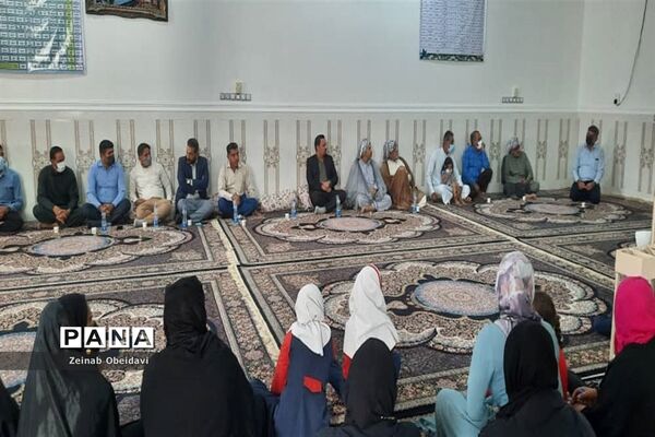 دیدار چهره به چهره اهالی روستای حلاف حمیدیه با مسئولان آموزش و پرورش شهرستان