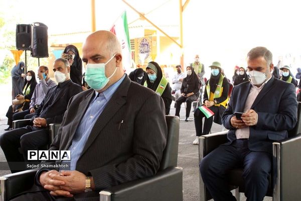 آیین نمادین زنگ استانی پدافند غیرعامل در اهواز