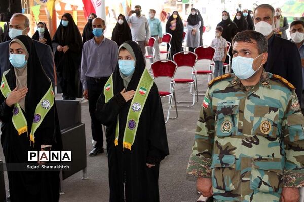 آیین نمادین زنگ استانی پدافند غیرعامل در اهواز