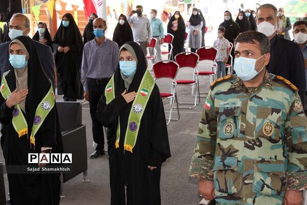 آیین نمادین زنگ استانی پدافند غیرعامل در اهواز